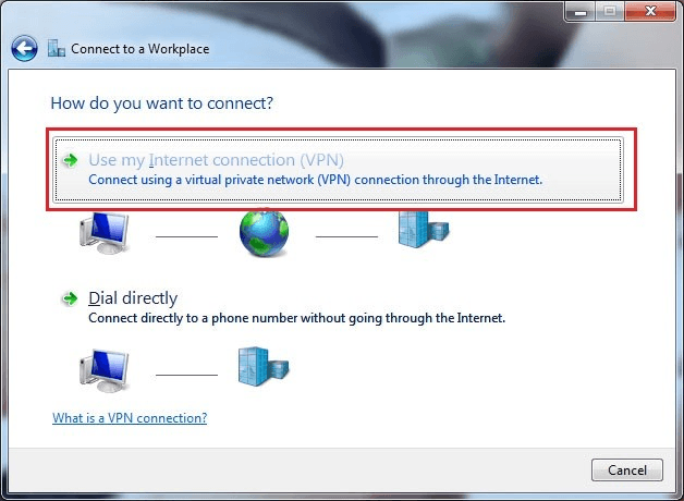 Windows 7 - Network - Connect to a Workplace
