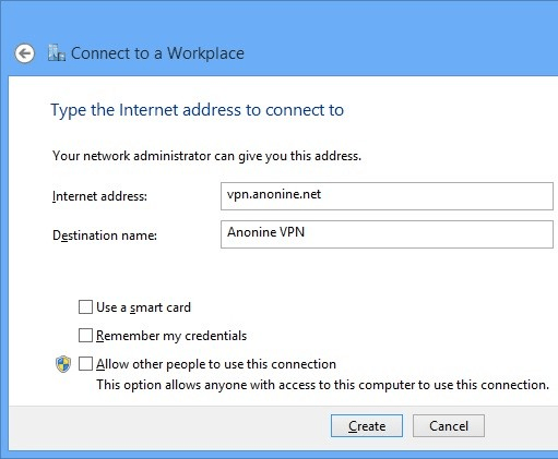Windows 8 - Network - Connect to a Workplace