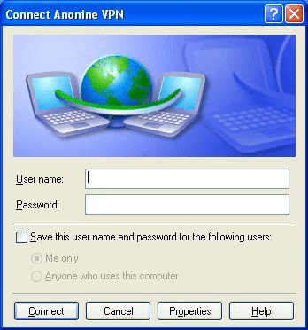 Windows XP - Connect to Anonine VPN