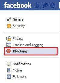 Facebook blocking -link location.