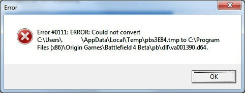 Punkbuster 3.6 error when updating Battlefield 4 files
