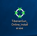 Tiberian Sun online installer executable on desktop