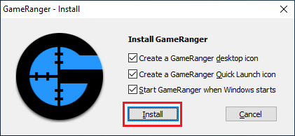 GameRanger installer Step 1