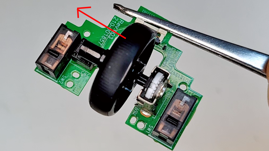 Logitech G Pro Wireless mouse wheel remove direction